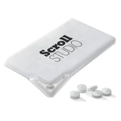 Gift Campaign Mentine promozionali senza zucchero scatolina rettangolare CandyCard></noscript> Mentine E Gomme Da Masticare