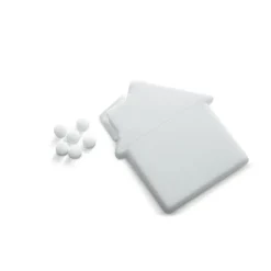 Gift Campaign Mentine senza zucchero in scatolina a forma di casa in ABS MintHouse> Mentine E Gomme Da Masticare