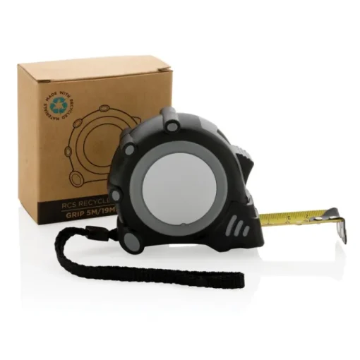 Gift Campaign Metri con logo largo 19mm RCS con cinturino e presa sicura Grip 5M> Metri