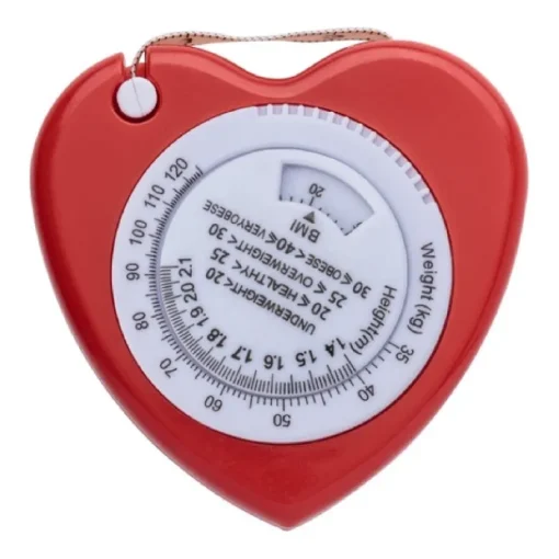 Gift Campaign Metro a nastro in plastica a forma di cuore con pulsante di blocco 1,5m> Metri