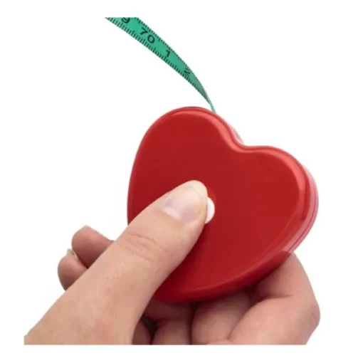 Gift Campaign Metro a nastro in plastica a forma di cuore con pulsante di blocco 1,5m> Metri