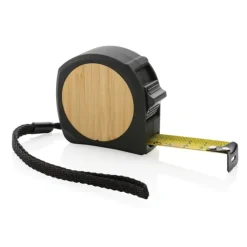 Gift Campaign Metro con logo largo 19mm RCS con blocco e laccetto Bamboo 5M> Metri