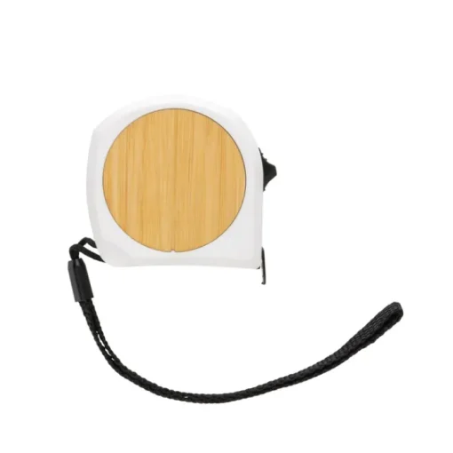 Gift Campaign Metro con logo largo 19mm RCS con blocco e laccetto Bamboo 5M> Metri