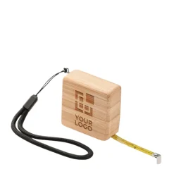 Gift Campaign Metro personalizzato tascabile in bambù e laccetto Measurements 1M></noscript> Metri