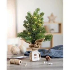Gift Campaign Mini albero natalizio in plastica con 20 lucine a LED gialle></noscript> Gadget Natalizi