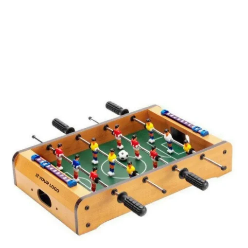 Gift Campaign Mini calcio balilla in legno personalizzabile con 2 palline incluse> Giochi E Passatempo