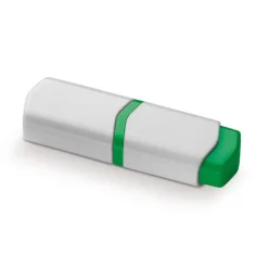 Gift Campaign Mini evidenziatore bianco con dettagli colorati e 4 opzioni di colore> Evidenziatori