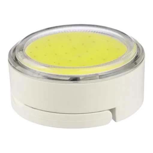 Gift Campaign Mini torcia circolare con magnete, 3 modalità di luce e ricaricabile> Torce