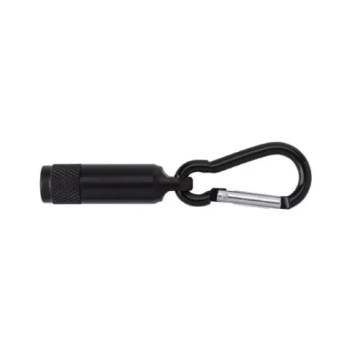 Gift Campaign Mini torcia in alluminio da incidere con luce a LED e moschettone> Torce