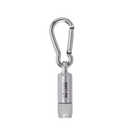 Gift Campaign Mini torcia in alluminio da incidere con luce a LED e moschettone></noscript> Torce