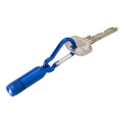 Gift Campaign Mini torcia in alluminio da incidere con luce a LED e moschettone></noscript> Torce