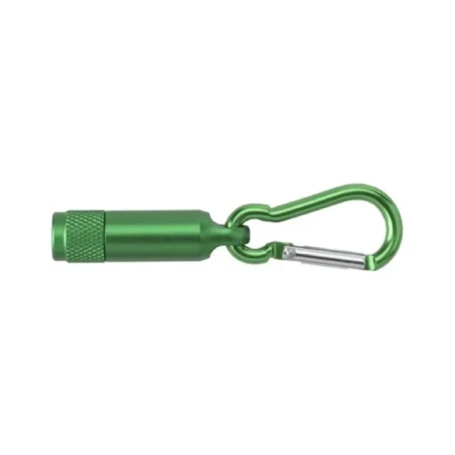 Gift Campaign Mini torcia in alluminio da incidere con luce a LED e moschettone> Torce
