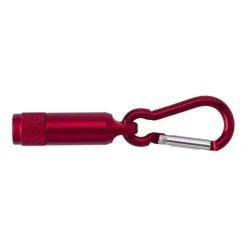 Gift Campaign Mini torcia in alluminio da incidere con luce a LED e moschettone></noscript> Torce