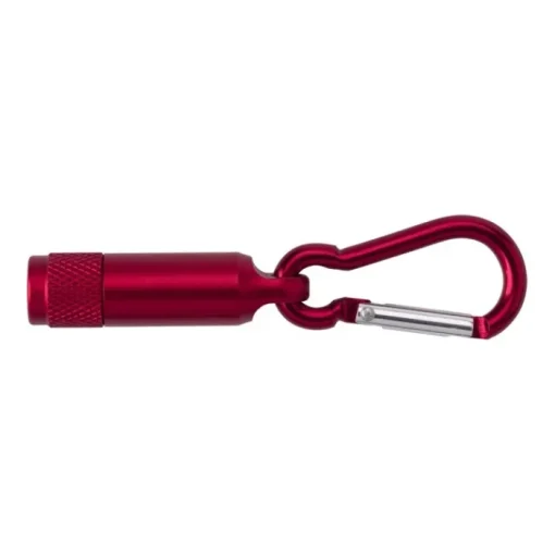 Gift Campaign Mini torcia in alluminio da incidere con luce a LED e moschettone> Torce