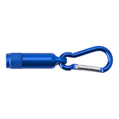 Gift Campaign Mini torcia in alluminio da incidere con luce a LED e moschettone> Torce