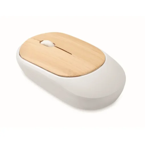 Gift Campaign Mouse ottico wireless realizzato in ABS riciclato con tasti in bambù> Mouse|Gadget Per L'Ufficio