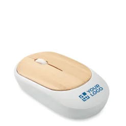 Gift Campaign Mouse ottico wireless realizzato in ABS riciclato con tasti in bambù></noscript> Mouse|Gadget Per L'Ufficio