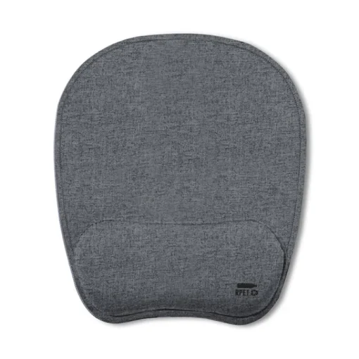 Gift Campaign Mouse pad con poggia polsi imbottito in morbido poliestere RPET> Tappetini Per Mouse
