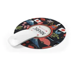 Gift Campaign Mouse pad personalizzati rotondi in morbido poliestere Rond Colors> Tappetini Per Mouse