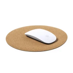 Gift Campaign Mouse pad rotondo personalizzato in sughero e base antiscivolo Cork> Tappetini Per Mouse