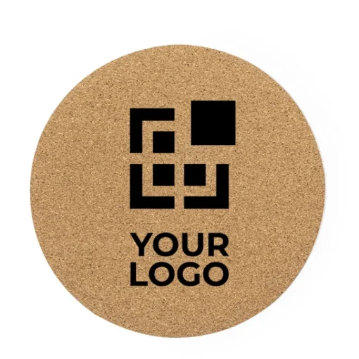 Gift Campaign Mouse pad rotondo personalizzato in sughero e base antiscivolo Cork> Tappetini Per Mouse