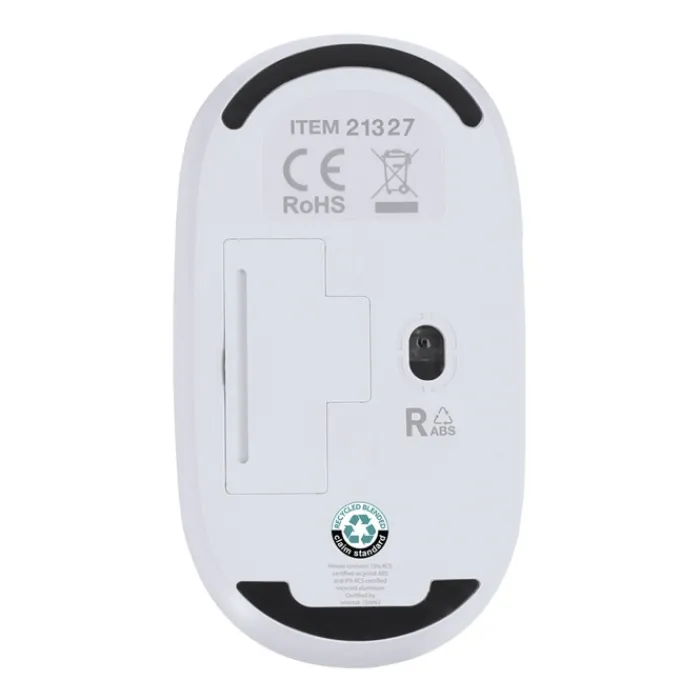 Gift Campaign Mouse wireless ergonomico in ABS e alluminio con certificazione RCS> Mouse
