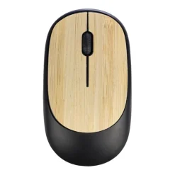 Gift Campaign Mouse wireless con dettagli in bambù personalizzabile> Mouse