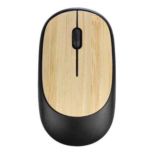 Gift Campaign Mouse wireless con dettagli in bambù personalizzabile> Mouse