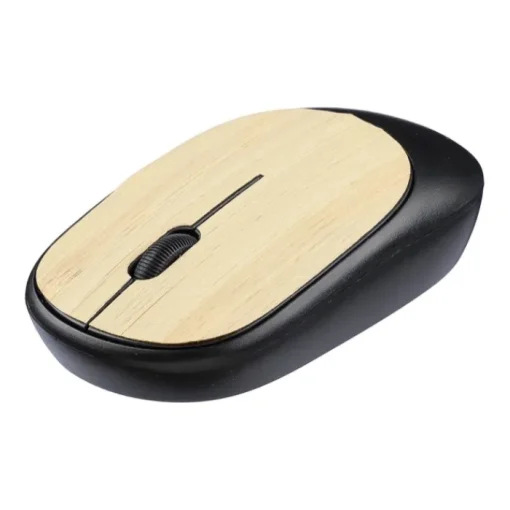 Gift Campaign Mouse wireless con dettagli in bambù personalizzabile> Mouse