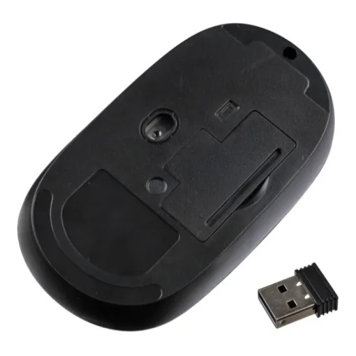 Gift Campaign Mouse wireless con dettagli in bambù personalizzabile> Mouse