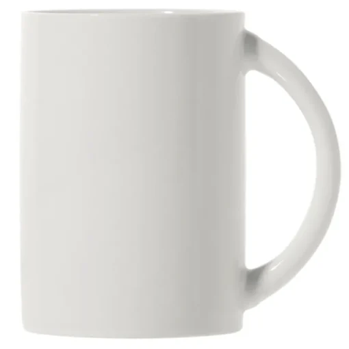 Gift Campaign Mug di porcellana bianca con manico a mezza luna prodotta in EU 300ml> Tazze Mug