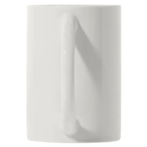 Gift Campaign Mug di porcellana bianca con manico a mezza luna prodotta in EU 300ml> Tazze Mug