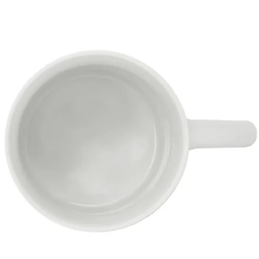 Gift Campaign Mug di porcellana bianca con manico a mezza luna prodotta in EU 300ml> Tazze Mug