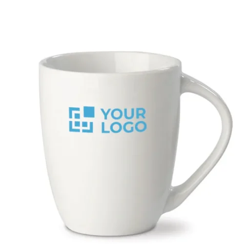 Gift Campaign Mug di porcellana con grande manico triangolare prodotta in EU 270ml> Tazze Mug
