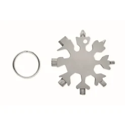 Gift Campaign Multi attrezzo in acciaio inox 17 funzioni e anello portachiavi Snowflake> Altri Attrezzi