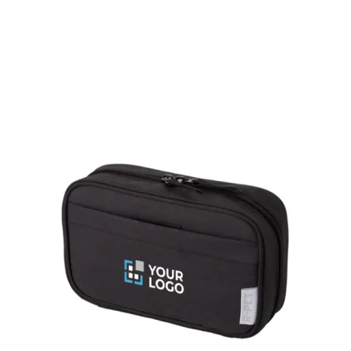 Gift Campaign Necessaire da viaggio in poliestere rPET 600D con tasche multiple> Beauty Case Personalizzati