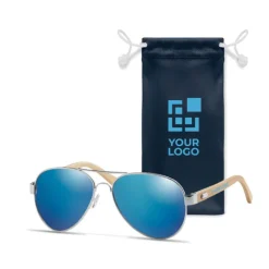 Gift Campaign Occhiali da sole a goccia lenti specchiate con sacchetto Trendy Glass></noscript> Occhiali Da Sole Personalizzati