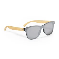 Gift Campaign Occhiali da sole con aste in bambù e lenti nere a specchio> Occhiali Da Sole Personalizzati