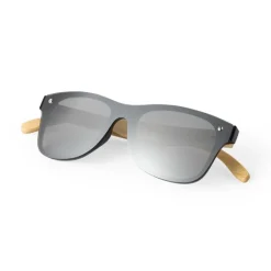 Gift Campaign Occhiali da sole con aste in bambù e lenti nere a specchio> Occhiali Da Sole Personalizzati