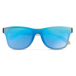 Gift Campaign Occhiali da sole con logo lenti specchiate UV400 aste Bamboo Beach> Occhiali Da Sole Personalizzati