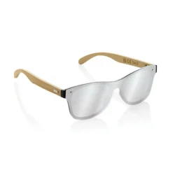 Gift Campaign Occhiali da sole ecologici con aste in bambù e lenti a specchio UV400> Occhiali Da Sole Personalizzati