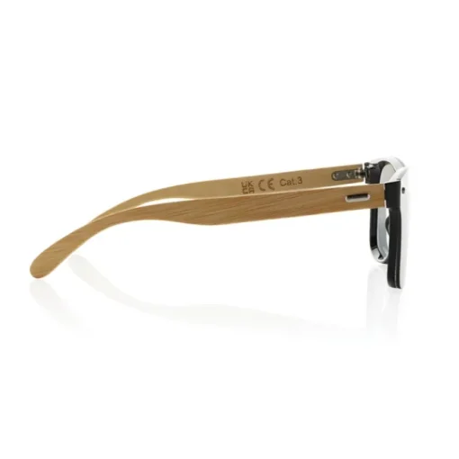 Gift Campaign Occhiali da sole ecologici con aste in bambù e lenti a specchio UV400> Occhiali Da Sole Personalizzati