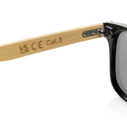 Gift Campaign Occhiali da sole ecologici con aste in bambù e lenti a specchio UV400> Occhiali Da Sole Personalizzati