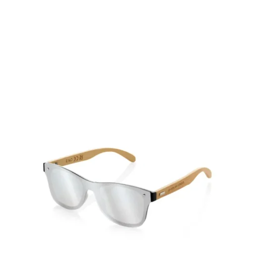Gift Campaign Occhiali da sole ecologici con aste in bambù e lenti a specchio UV400> Occhiali Da Sole Personalizzati