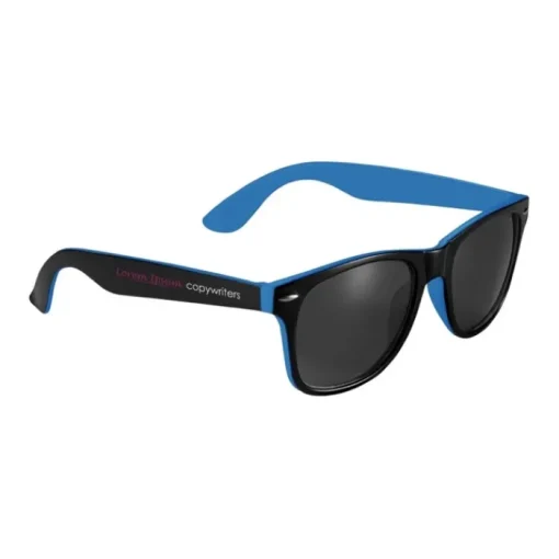 Gift Campaign Occhiali da sole esterno nero interno colorato lenti nere Bicolor> Occhiali Da Sole Personalizzati
