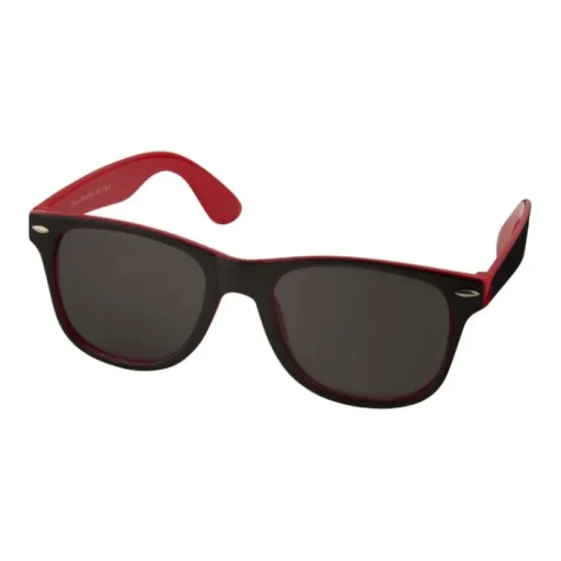 Gift Campaign Occhiali da sole esterno nero interno colorato lenti nere Bicolor> Occhiali Da Sole Personalizzati