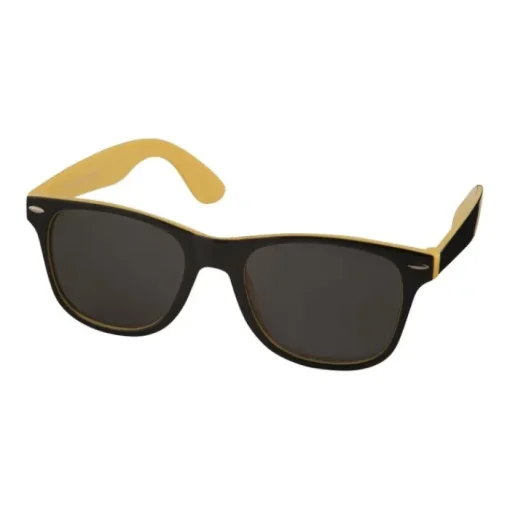Gift Campaign Occhiali da sole esterno nero interno colorato lenti nere Bicolor> Occhiali Da Sole Personalizzati