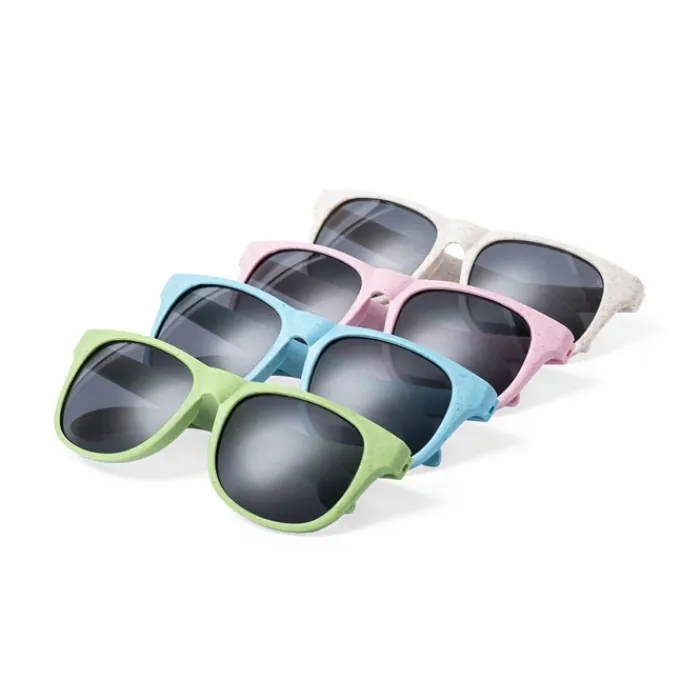 Gift Campaign Occhiali da sole in fibra di grano con lenti nere UV400> Occhiali Da Sole Personalizzati