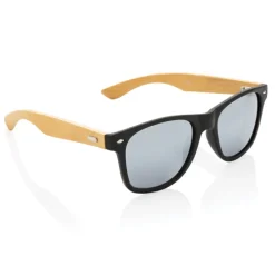 Gift Campaign Occhiali da sole riciclati aste bamboo lenti smokey UV400 BambuSun> Gadget Ecologici|Occhiali Da Sole Personalizzati