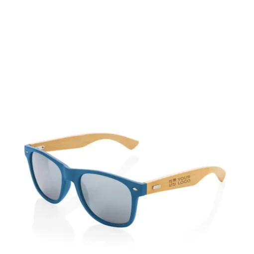 Gift Campaign Occhiali da sole riciclati aste bamboo lenti smokey UV400 BambuSun> Gadget Ecologici|Occhiali Da Sole Personalizzati